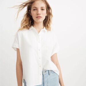 Madewell Women's White Button Down Shirt